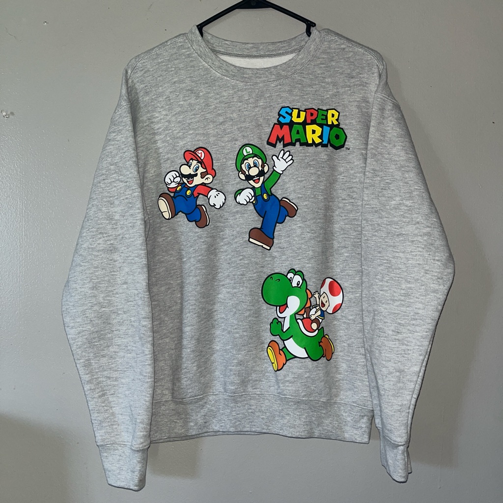 Super Mario Womens Sweatshirt Previously Owned